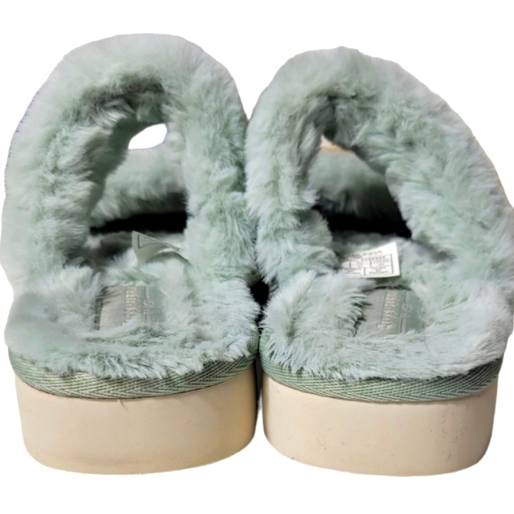 KOOLABURRA by UGG Mint Green Fuzzy Slide Slippers Size 6 - Picture 5 of 14